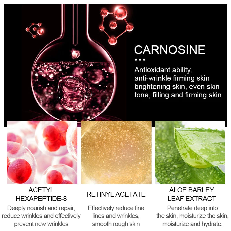 VIBRANT GLAMOUR Six Peptide Cream: Advanced Anti-Aging, Whitening & Firming Face Moisturizer