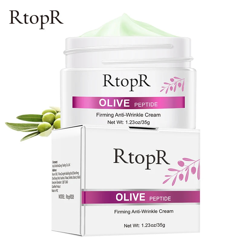 RtopR Olive Oil Peptide Anti-Wrinkle Firming Cream - Youthful Skin, Smooth Skin, Increased Elasticity