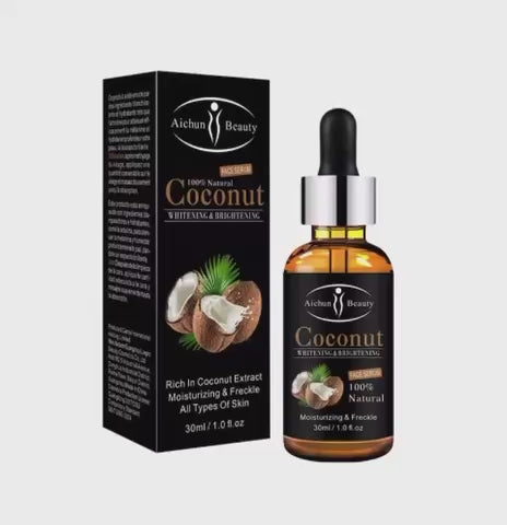 AICHUN BEAUTY Coconut Face Whitening Serum – Brightening, Moisturizing & Dark Spot Reduction (30ml)