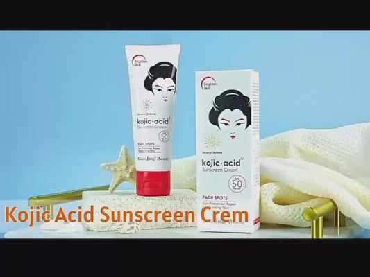 GUANJING BEAUTY Kojic Acid Antioxidant Anti-Aging Sunscreen for Sensitive Skin, 80g, SPF 50+ PA+++