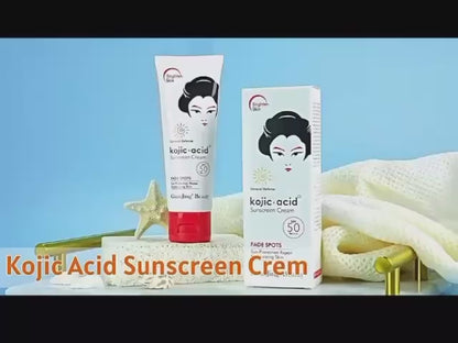 GUANJING BEAUTY Kojic Acid Antioxidant Anti-Aging Sunscreen for Sensitive Skin, 80g, SPF 50+ PA+++