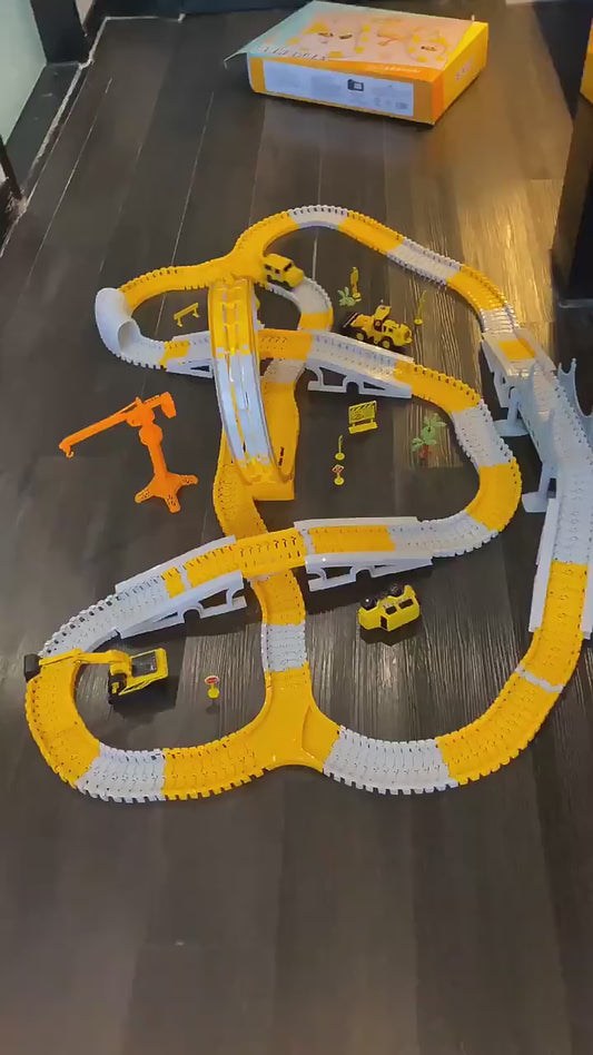 Tong Li Engineering Car Rail Car Toy Puzzle