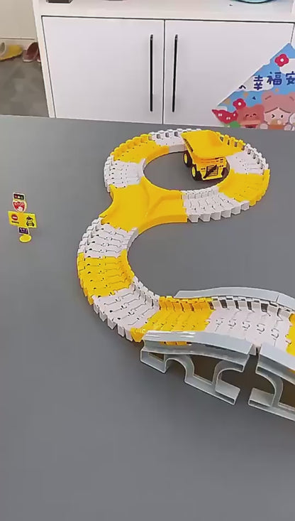 Tong Li Engineering Car Rail Car Toy Puzzle