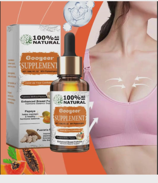 Googeer Pueraria Mirifica Papaya Supplement - Breast Fullness, Skin Health, Boosts Energy Levels, Hormone Balance