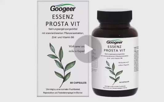 Googeer Prostate & Bladder Care Capsules – Zinc, B6 & Herbal Support for Men (60 Count)