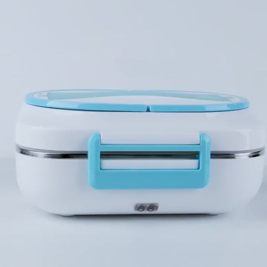 Three-grid Electric Heating Lunch Box Food Heater For Vehicle-mounted Office