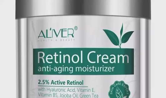 ALIVER Retinol Anti-Aging Cream – Wrinkle Reduction, Firming & Moisturizing with 2.5% Retinol