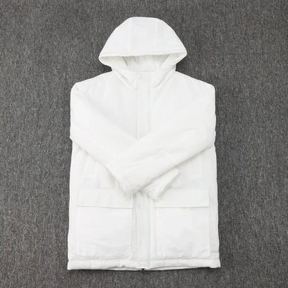 Palmeiras Logo Hooded Windbreaker Fabric Cotton Coat