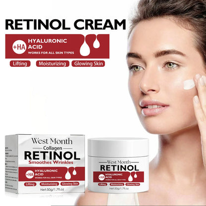 WEST MONTH Collegen Retinol Anti-Aging Nourishing and Firming Skin - Wrinkle-Fighting Face Cream - Buy 3 Pay For 2