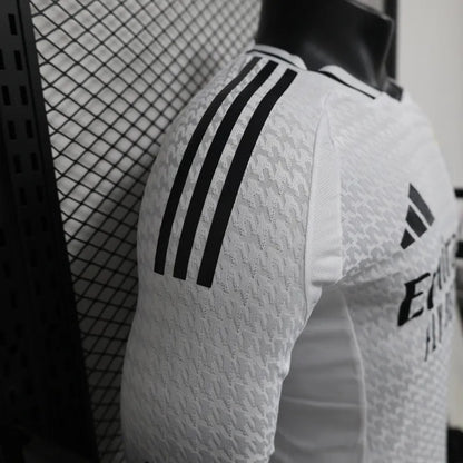 Real Madrid Home Long Sleeve Player Version Soccer Jersey
