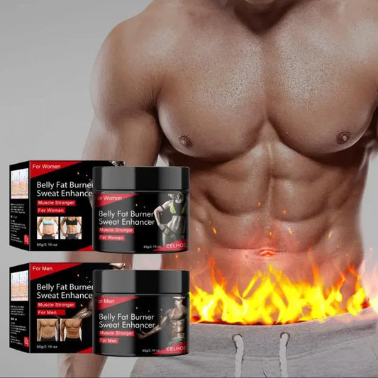 Hot Sweat Fat Burning & Abdominal Shaping Cream (60g) – Workout Enhancer & Waist Slimmer for Men & Women with Jojoba Oil