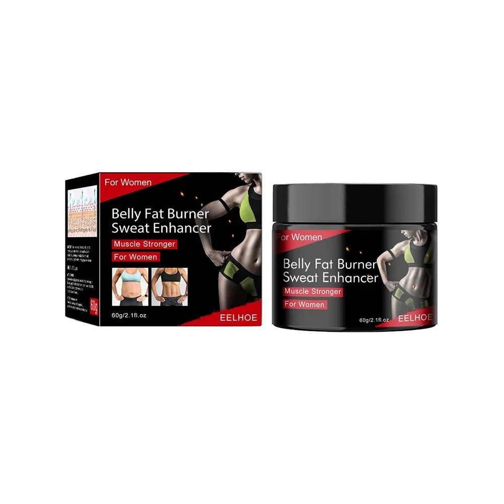 Hot Sweat Fat Burning & Abdominal Shaping Cream (60g) – Workout Enhancer & Waist Slimmer for Men & Women with Jojoba Oil
