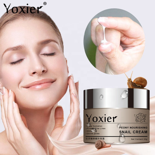 YOXIER Snail Cream – Anti-Wrinkle, Deep Moisturizing & Skin Repair Face Cream (30ml) for All Skin Types