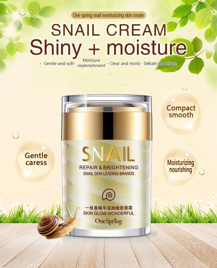 ONE SPRING Natural Snail Extract Anti-Wrinkle Moisturizing and Rejuvenating Repair Cream 60ml