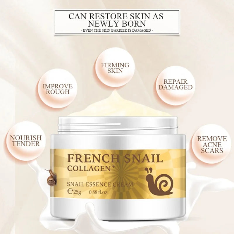 LAIKOU FRENCH SNAIL Moisturizing Cream – Repair, Anti-Aging & Acne Scar Reduction - Buy 3 Pay For 2