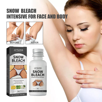 JAYSUING Face, Body and Intimate Area Whitening Snow Bleach Cream Fast Bleaching Brighten Inner Thigh Cream Bleach for Intimate Area
