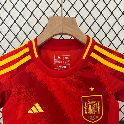 2024-25 Spain Home Kids Jersey Suit