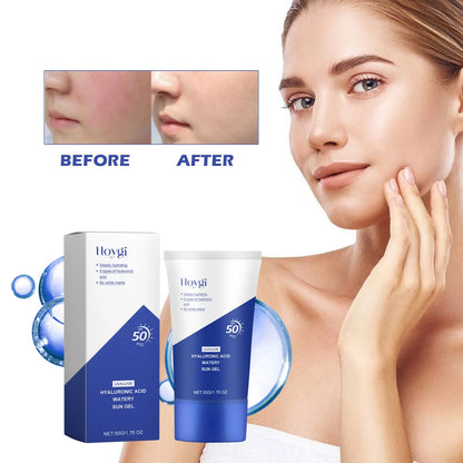 HOYGI Hyaluronic Acid UVA/UVB Strong Protection Liquid Sun Gel SPF50+ PA++++, 50g