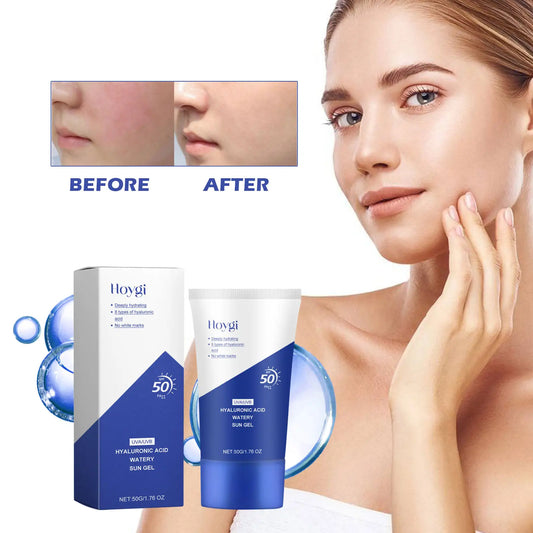 HOYGI Hyaluronic Acid UVA/UVB Strong Protection Liquid Sun Gel SPF50+ PA++++, 50g