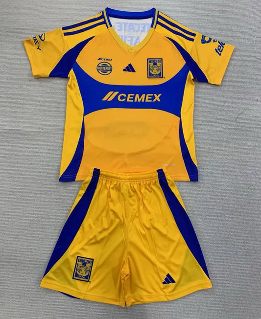 2025 Tigres UANL Home Kids Soccer Jersey