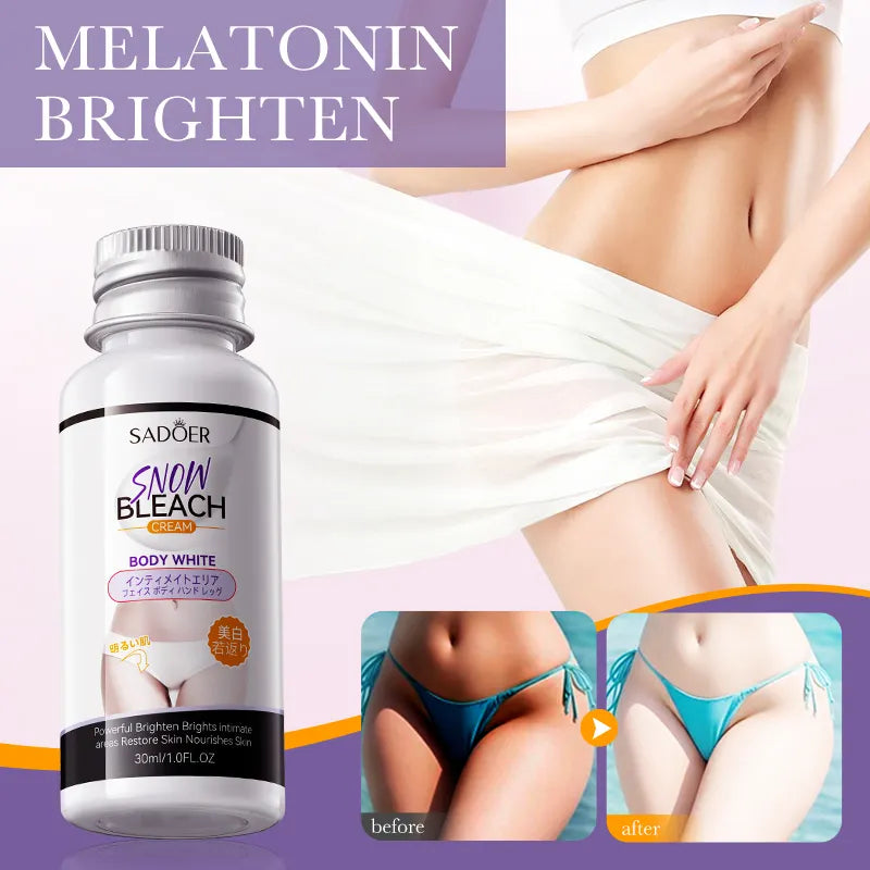 HOGI Whitening Cream Private Parts (Vagina) Underarm Bleaching Serum Whiten Butt Knee Brighten Inner Thigh Intimate Parts Dark Remove Melanin