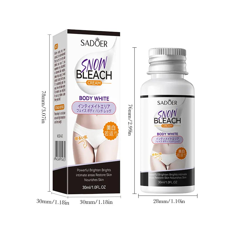 HOGI Whitening Cream Private Parts (Vagina) Underarm Bleaching Serum Whiten Butt Knee Brighten Inner Thigh Intimate Parts Dark Remove Melanin