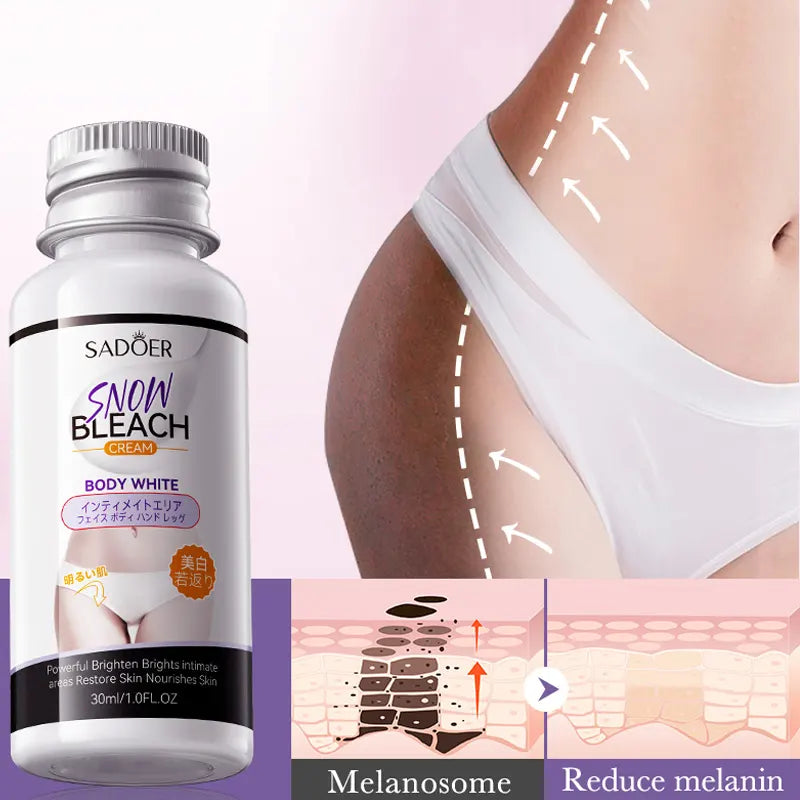 HOGI Whitening Cream Private Parts (Vagina) Underarm Bleaching Serum Whiten Butt Knee Brighten Inner Thigh Intimate Parts Dark Remove Melanin