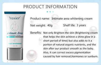 Intimate Area Whitening Cream Brighten Repair Armpit Elbow Buttocks Moisturizing Nourish Nicotinamide Body Skin Care