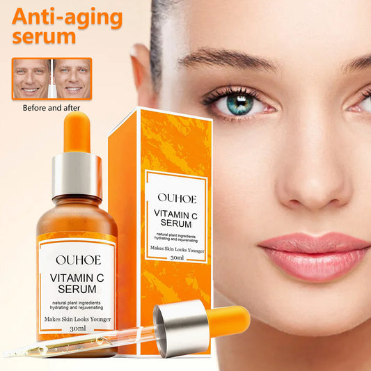 OUHOE Retinol & Vitamin C Serum – Anti-Aging, Wrinkle Reduction & Skin Firming Facial Serum (30ml)