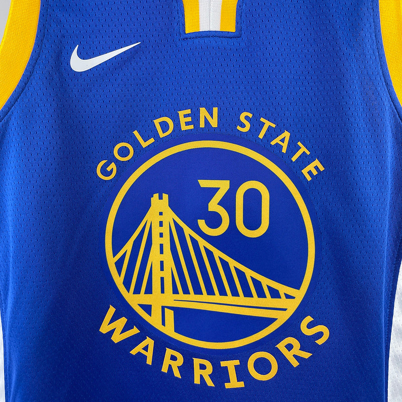 Golden State Warriors CURRY #30 Blue Kids NBA Jersey