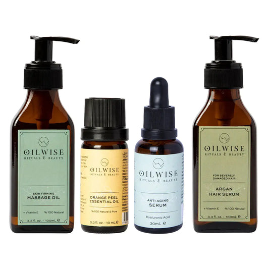 Skin Firming Anti-Cellulite Massage Oil, Anti Aging Moisturizer Serum, Argan Hair Repair Serum